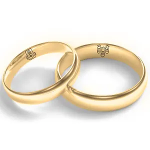 Custom wedding rings with own symbol Thumbnail