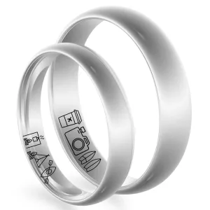 Custom wedding rings with own symbol Thumbnail