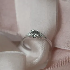 Gold ring with salt and pepper diamond 0.5ct MONNY Thumbnail