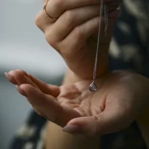 Gold necklace with salt and pepper diamond PERRY Thumbnail