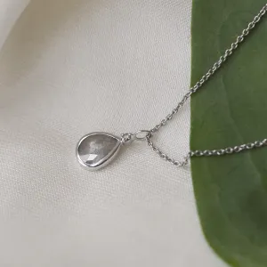 Gold necklace with salt and pepper diamond PERRY Thumbnail