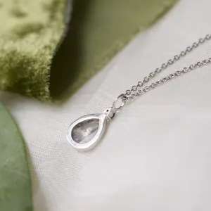 Gold necklace with salt and pepper diamond PERRY Thumbnail