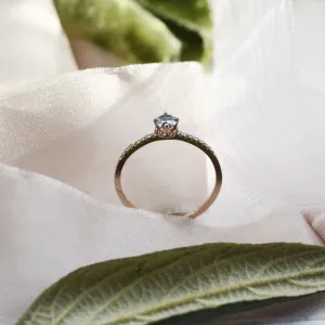 Gold ring with salt and pepper diamonds SANI Thumbnail