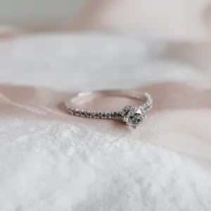 Gold ring with salt and pepper diamonds SANI Thumbnail