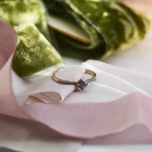 Gold ring with salt and pepper diamonds SANI Thumbnail