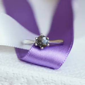 Salt and pepper diamond ring 0.5ct DORE Thumbnail