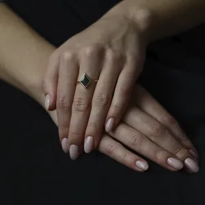 Salt and pepper diamond ring ADEL Thumbnail