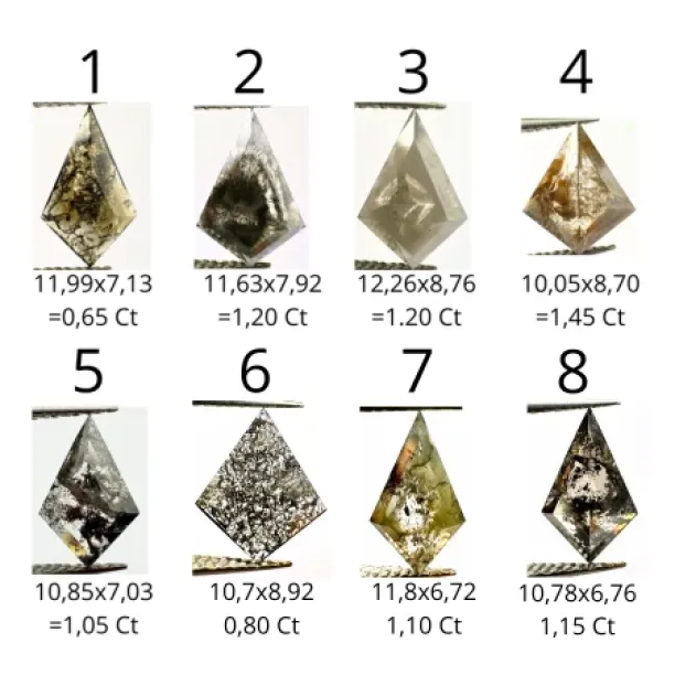 Kite salt and pepper diamond ring KELLY Image