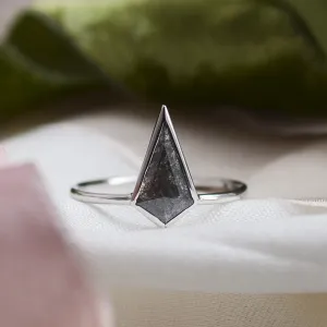 Kite salt and pepper diamond ring KELLY Thumbnail