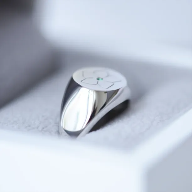 Mens emerald ring CLARK Image