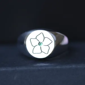 Mens emerald ring CLARK Thumbnail
