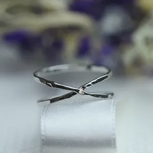 Criss cross gold ring GRIFI Thumbnail