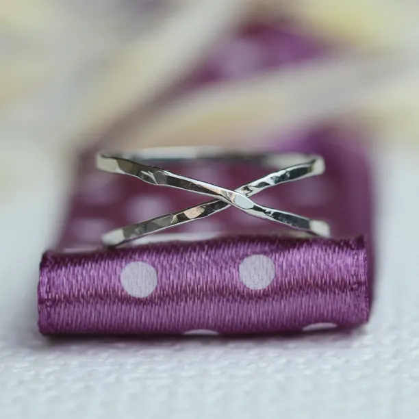 Criss cross gold ring GRIFI Image