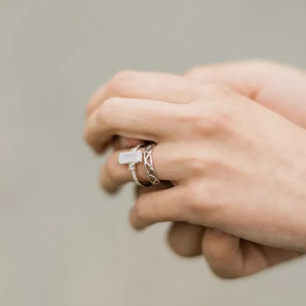 Bright Celtic Wedding Rings Set JAZ Image