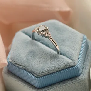 Gold ring with quartz and diamonds MONNY Thumbnail