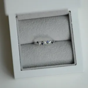 Gold ring with sapphires and diamonds VALLY Thumbnail