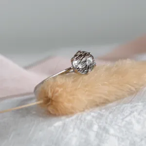 Rutile quartz gold ring OLLY Thumbnail