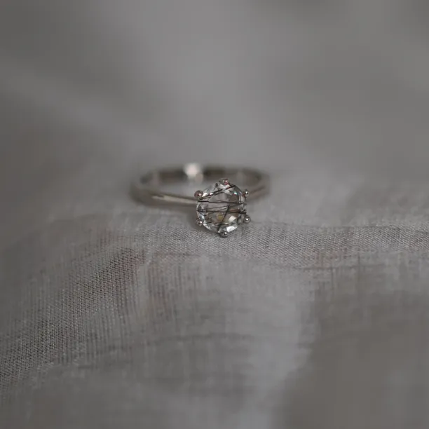 Rutile quartz gold ring STAIM Image