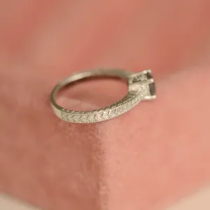 Gold ring with rutile quartz in a Victorian style STAI Thumbnail