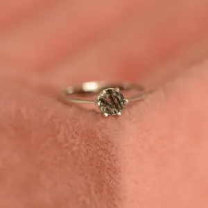 Gold ring with rutile quartz FLORA Thumbnail