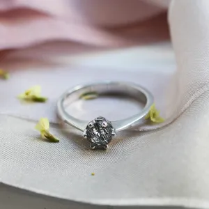 Gold ring with rutile quartz FLORA Thumbnail