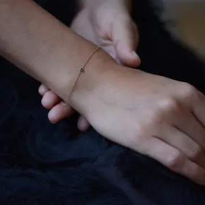 Gold bracelet with a black diamond BALA Thumbnail