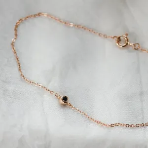 Gold bracelet with a black diamond BALA Thumbnail