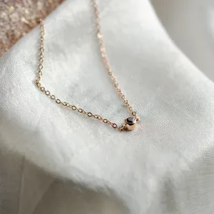 Gold bracelet with a black diamond BALA Thumbnail