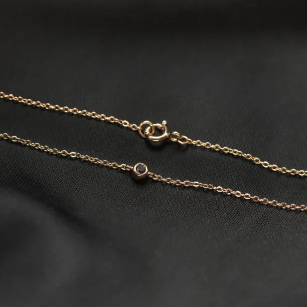 Gold bracelet with a black diamond BALA Image