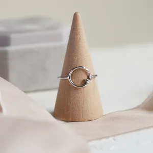 Gold minimalist ring with salt and pepper diamond MERIDA Thumbnail
