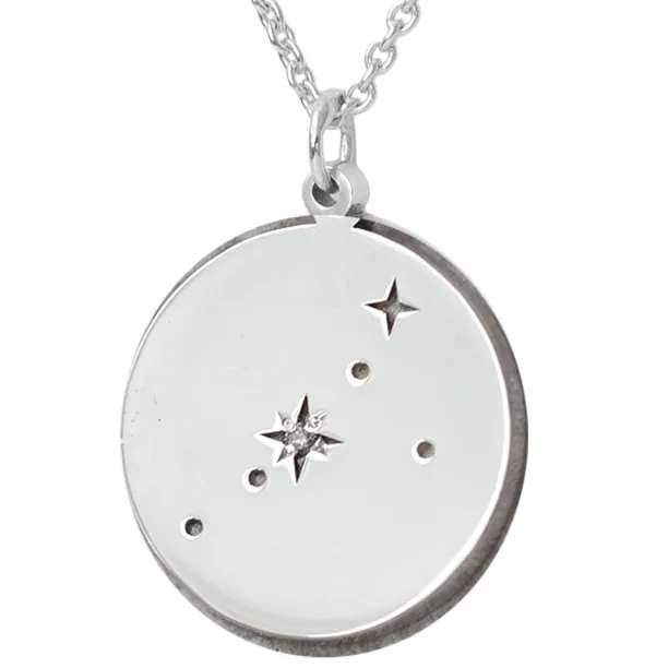 Silver pendant with a diamond ONTE Image
