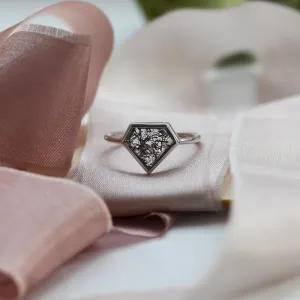 Gold ring with rutile quartz ALMONTE Thumbnail