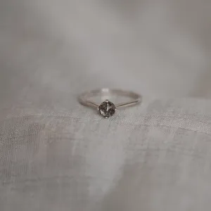 Gold ring with rutile quartz BURGO Thumbnail