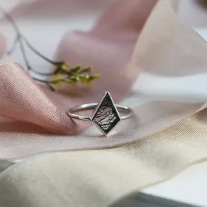 Gold ring with rutile quartz LORA Thumbnail