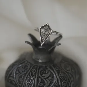 Gold ring with rutile quartz BUNO Thumbnail