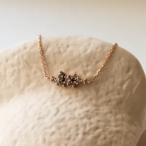 Gold bracelet with diamonds salt and pepper diamonds CLARE  Thumbnail