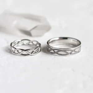 Matching wedding rings with ornament LESI Thumbnail
