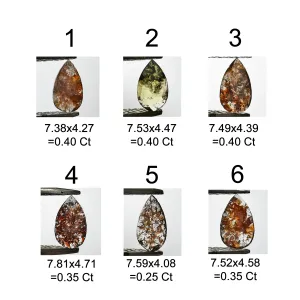 Gold ring with salt and pepper diamond ESSO Thumbnail