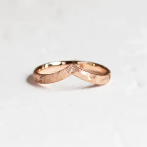 Wedding rings with matte faceted finish RIO Thumbnail