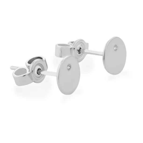 VIOLY gold and diamonds stud earrings for everyday life Image