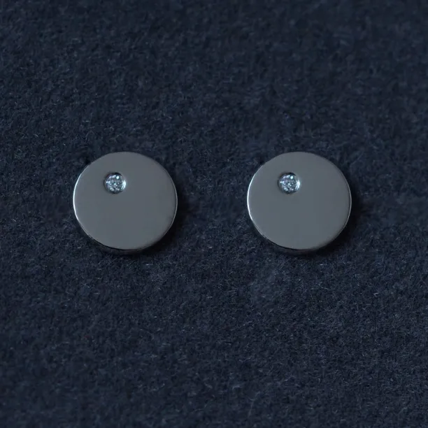 VIOLY gold and diamonds stud earrings for everyday life Image