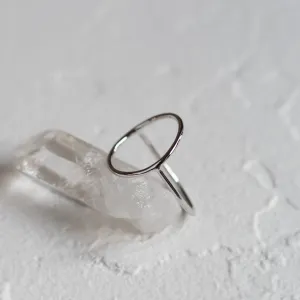 Minimalistic gold ring with the circle NORE Thumbnail