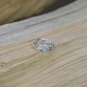 Solid gold daisy ring FLOWE Thumbnail