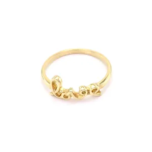 Gold ring with love ASKOY Thumbnail