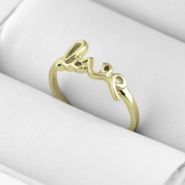 Gold ring with love ASKOY Image