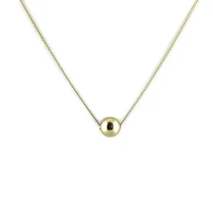 Minimalist gold ball pendant OKKE Thumbnail