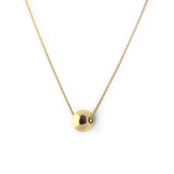 Minimalist gold ball pendant OKKE Image