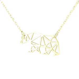 Solid gold polar bear necklace BALLE Thumbnail