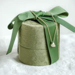 Solid gold necklace with faceted pendant RISO Thumbnail