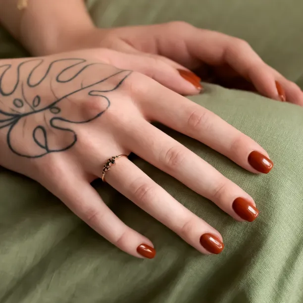 Gold ring with black diamonds CLARA Image